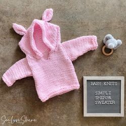Simple Sherpa Baby Sweater
