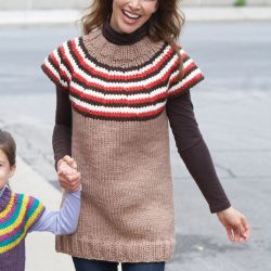 Striped Yoke Women's Pullover