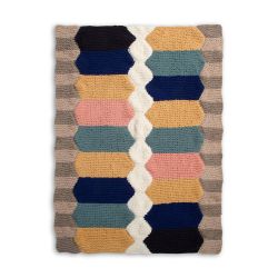 Hexa Lines Knit Blanket