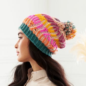 Brioche Cables Hat