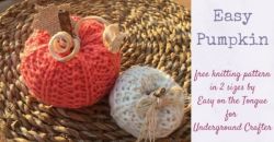 Quick and Easy Pumpkin Knitting Patterns, 2 Sizes