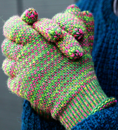 Knitting Patterns Galore - Bryanna's Two Needle Gloves