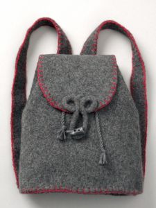Felted Flannel Backpack