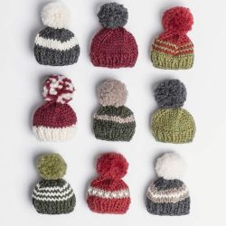 Holiday Cheer Mini Hats Ornaments