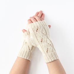 Glacier fingerless gloves