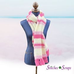 Cotton Candy Stripes Scarf