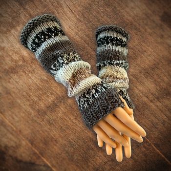 How to Knit Long Fingerless Gloves