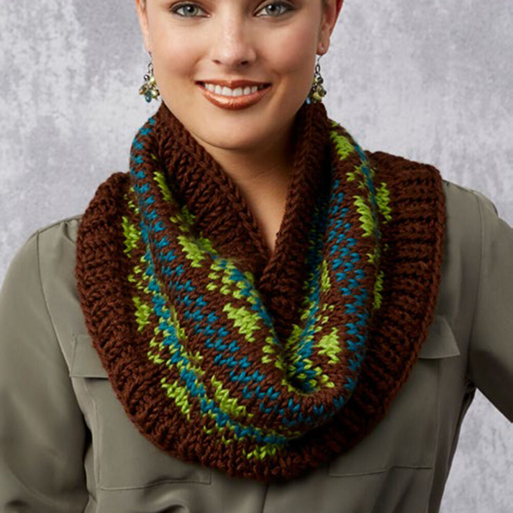 Knitting Patterns Galore - Fabulous Fair Isle Cowls