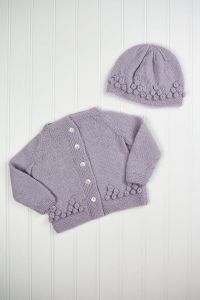 Baby Bloom Set - Hat and Cardigan
