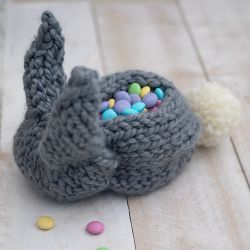 One Square Easter Bunny Basket