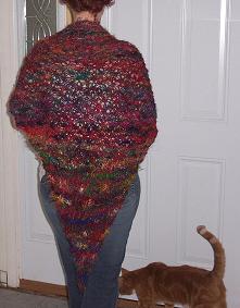 Drunken Daisy Stitch Lace Shawl-