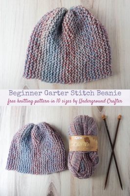 Beginner Garter Stitch Beanie