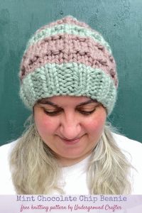 Mint Chocolate Chip Beanie