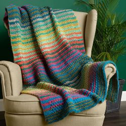 Mosaic Slip Stitch Blanket