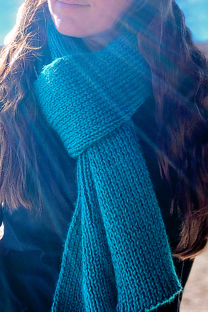 Knitting Patterns Galore - Ribbed Scarf