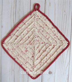 The Center Out Mitered Dishcloth