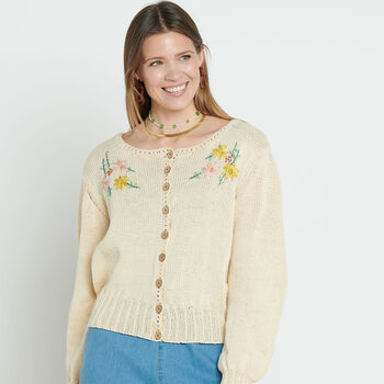 Embroidered Cardigan