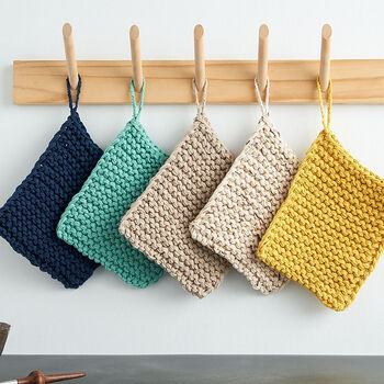 Knitting Patterns Galore - Super Fast Chunky Garter Stitch Dishcloth