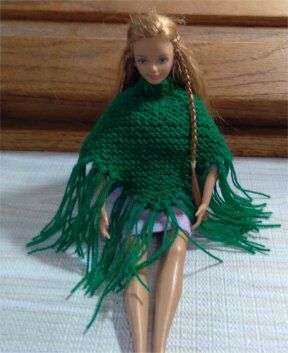 Fashion Doll Poncho