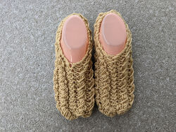 Two Needles Popcorn Socks