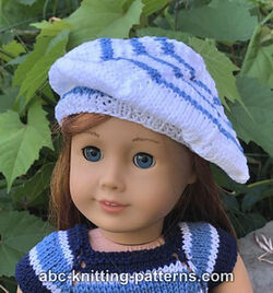 Classic Beret for 18-inch Dolls