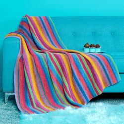 Beginner Barcode Striped Blanket