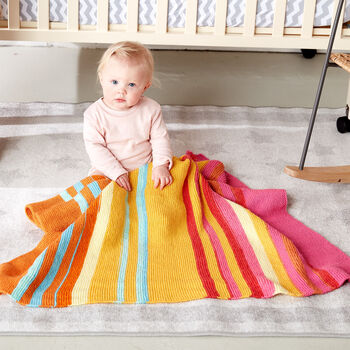 Fading Stripes Baby Blanket