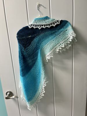 Blue Star Spring Shawl