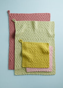 Tin Ceiling Washcloth and Hand Towel