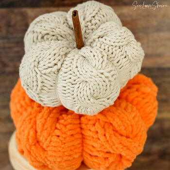 Cable Stitch Pumpkin