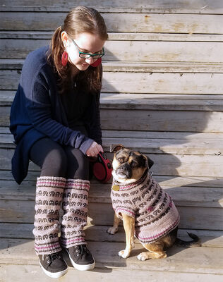 Personal Space Invaders Legwarmers and Dog Sweater