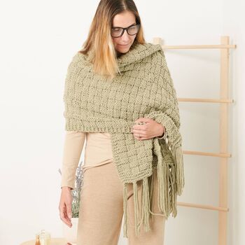 Basketweave Wearable Throw