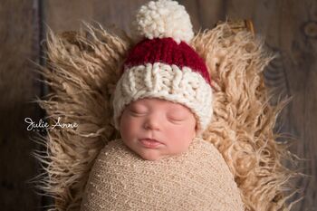 Santa Christmas Pompom Hat