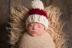 Santa Christmas Pompom Hat