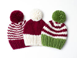 Christmas Pompom Hats