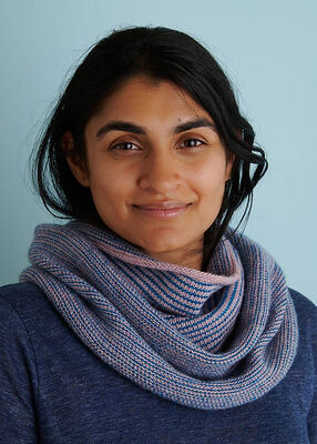 Newsprint Cowl In Line Weight + Quartz