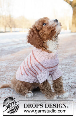 Pink Stripes Dog Sweater