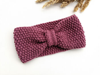 Seed Stitch Earwarmer