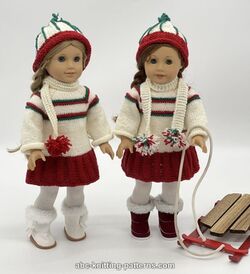 American Girl Doll Winter Fun Dress