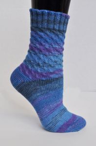 Toe-Up Twist Socks