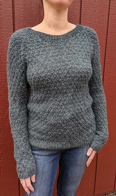 Knitting Patterns Galore - Cozy Diamond Sweater