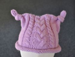 Cabled Knotted Baby Hat