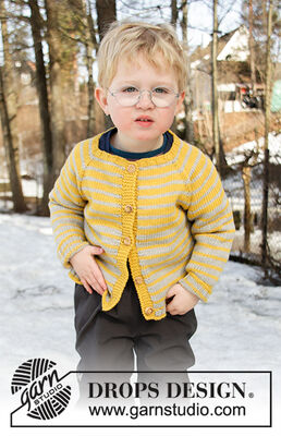 Knitting Patterns Galore - Sunny Day Stripes Jacket for Children