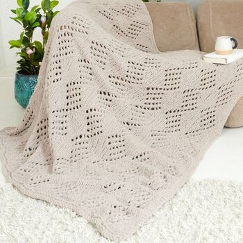 Harlequin Eyelet Blanket