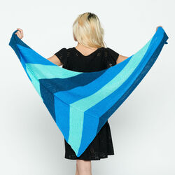 Angled Stripes Shawl