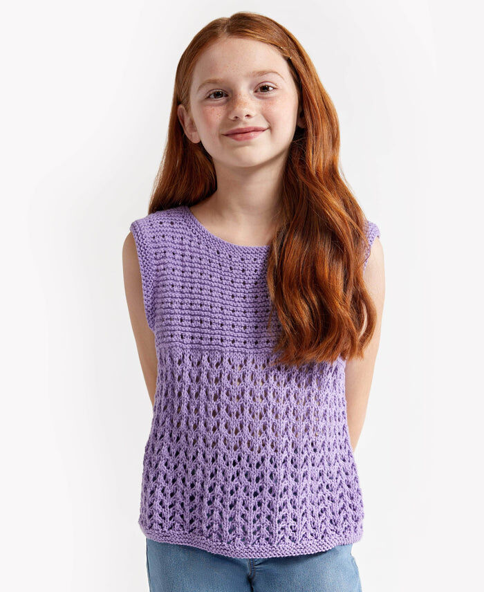 Knitting Patterns Galore - Arrow Lace Tank