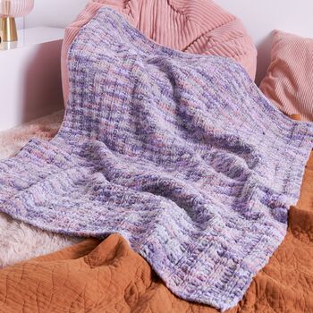 Waffle Stitch Throw