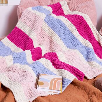 Snuggly Stripes Garter Blanket