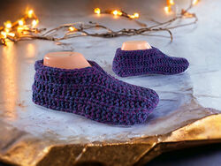 Easy to Knit Beginner Slippers