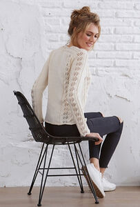 Pullover With Lace Panels